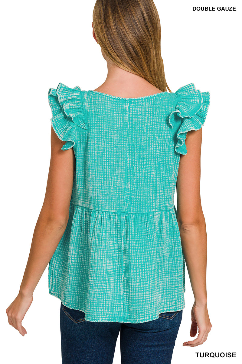 Tiered Ruffle Peplum