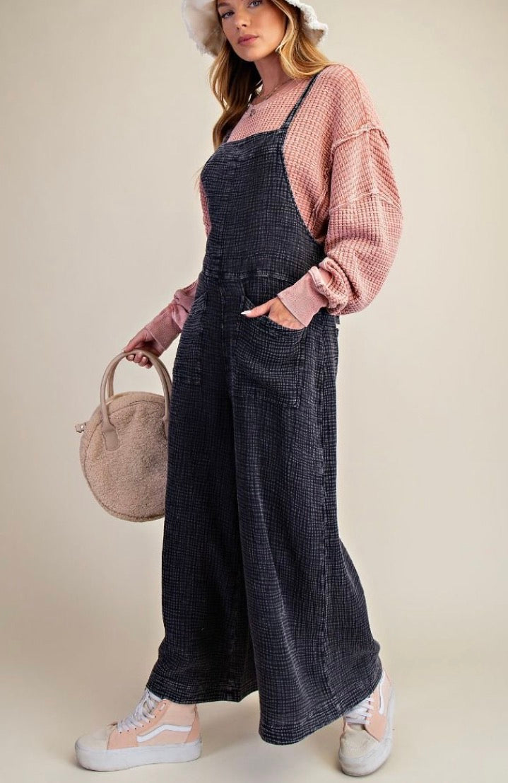 Sunday Stroll Cotton Jumpsuit- Curvy