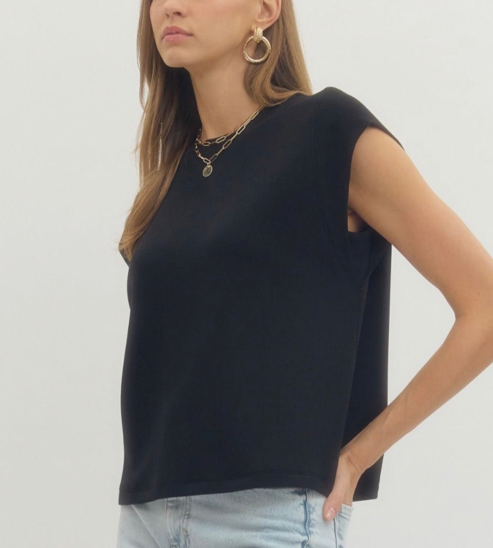 Easy Night Cap Sleeve Top - Easel