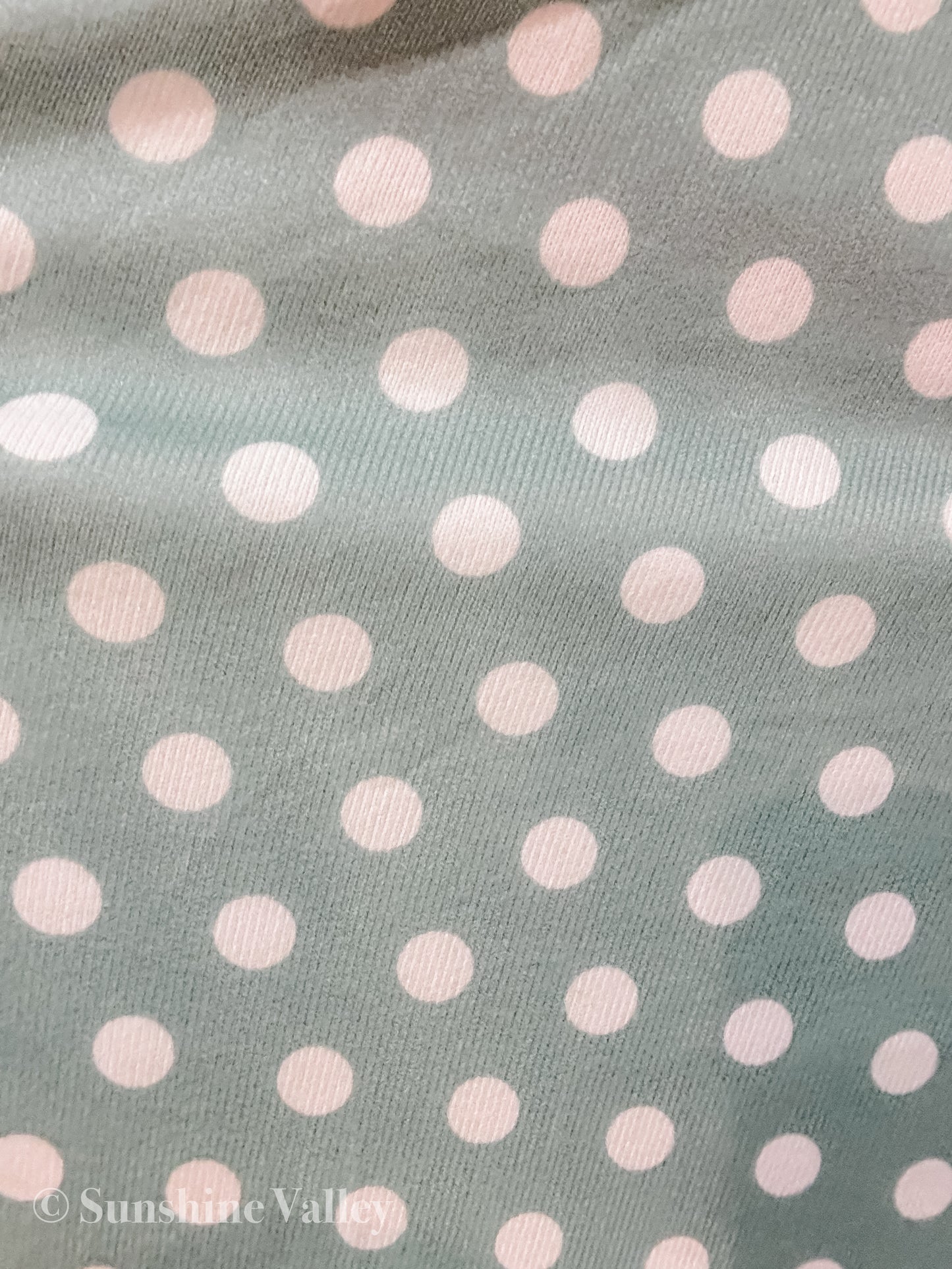 Green Polka Dot Two Piece Set