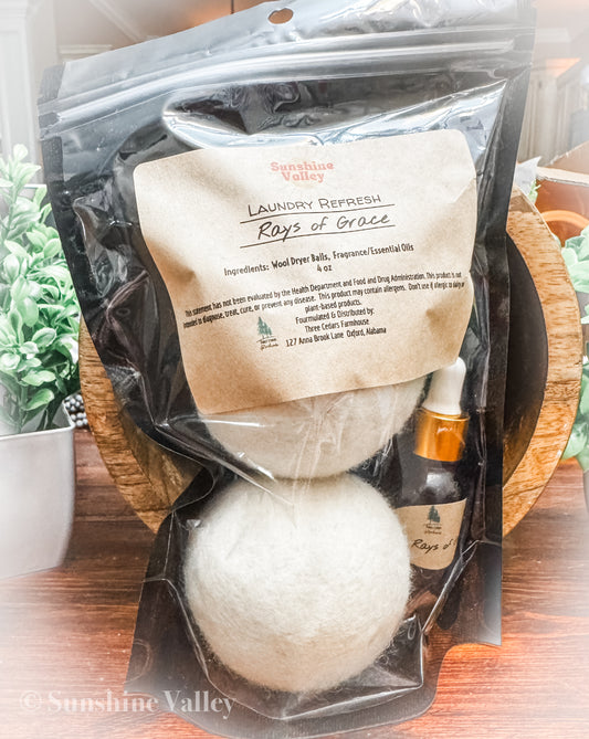 Wool Dryer Balls- Rays of Grace