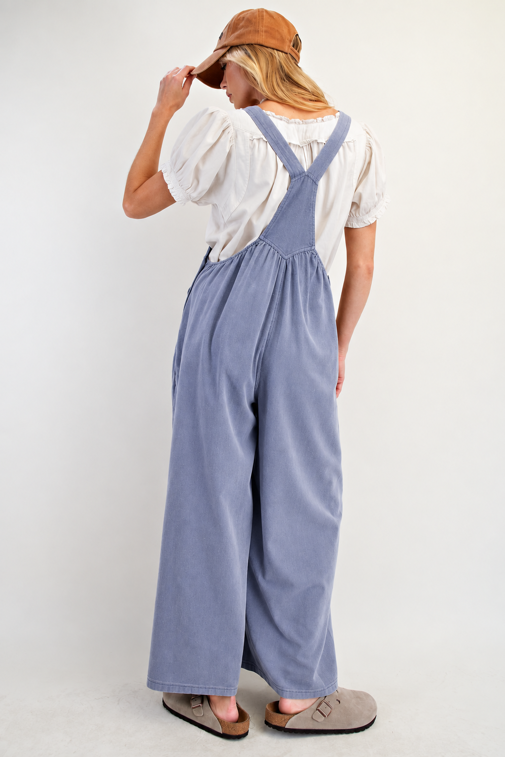 Blue Skies Wide-Leg Overalls
