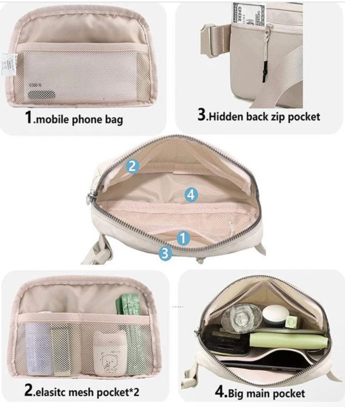 Waterproof Cross Body Sling Bag