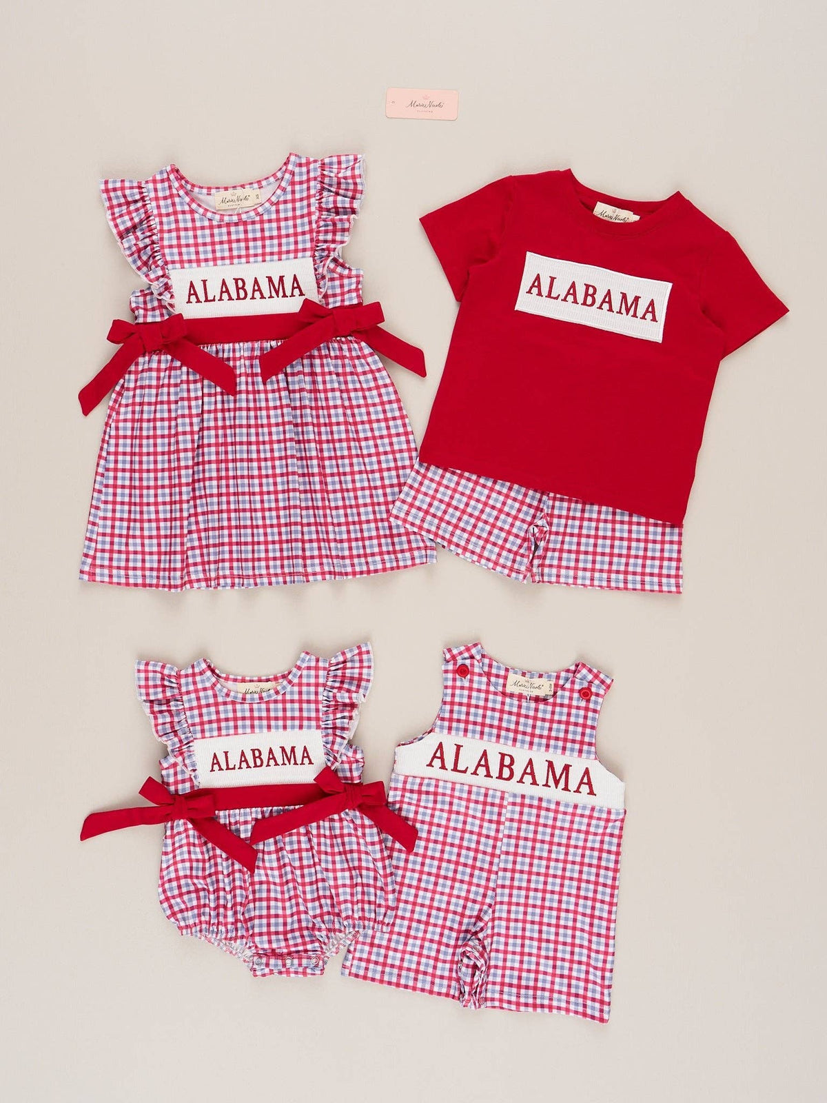Alabama Smocked Gingham Outfit