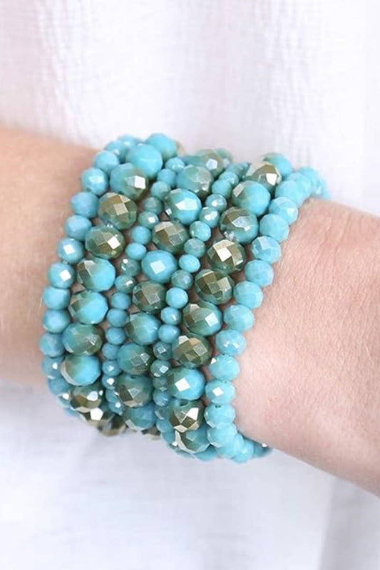 7 Pcs Multi-layer Stackable Beaded Bracelet