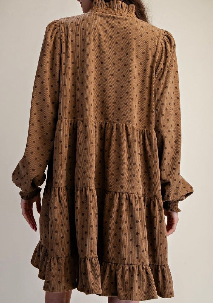 Dot of Charm Corduroy Dress - Easel
