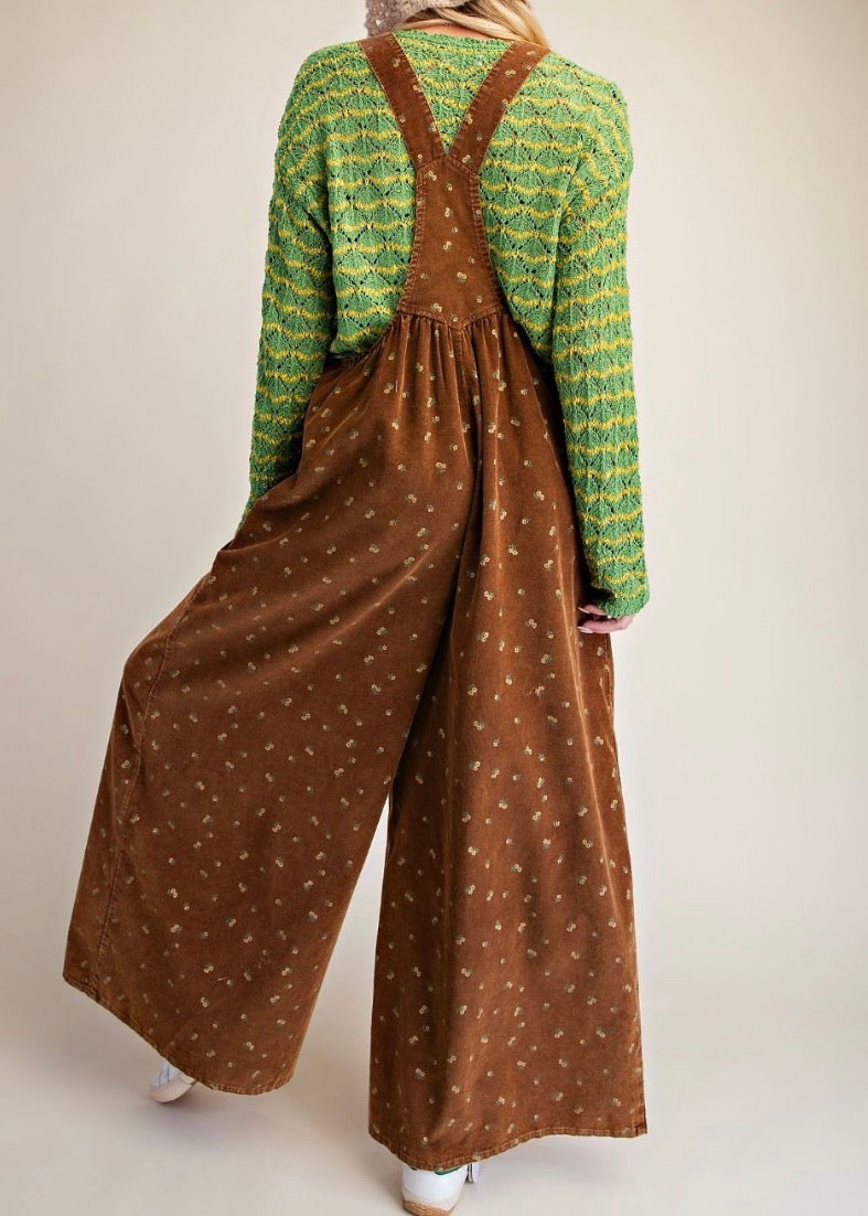 Wildflower Wishes Corduroy Overalls