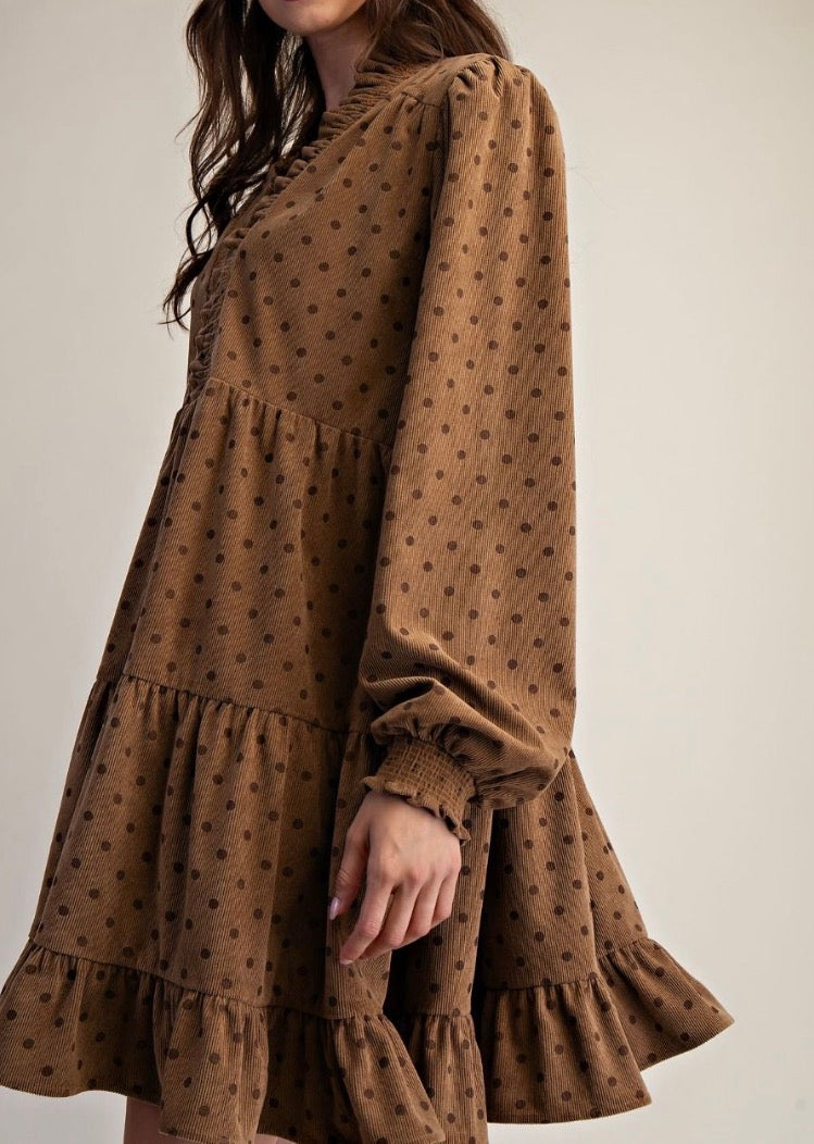 Dot of Charm Corduroy Dress - Easel