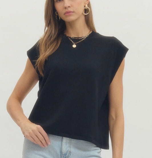 Easy Night Cap Sleeve Top - Easel