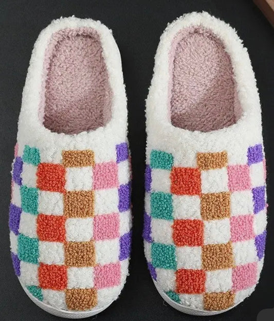Checkered Slippers