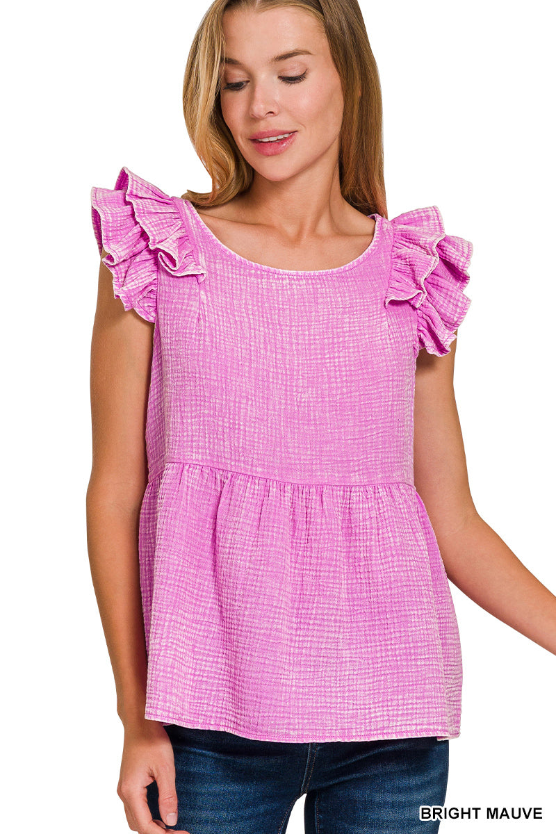 Tiered Ruffle Peplum