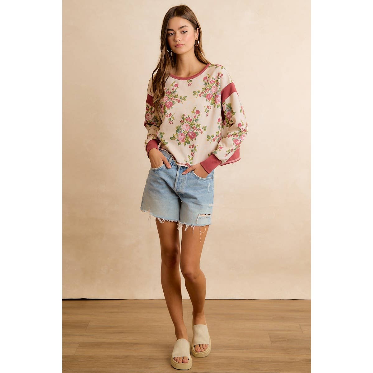 Cozy Blooms Open-Back Top