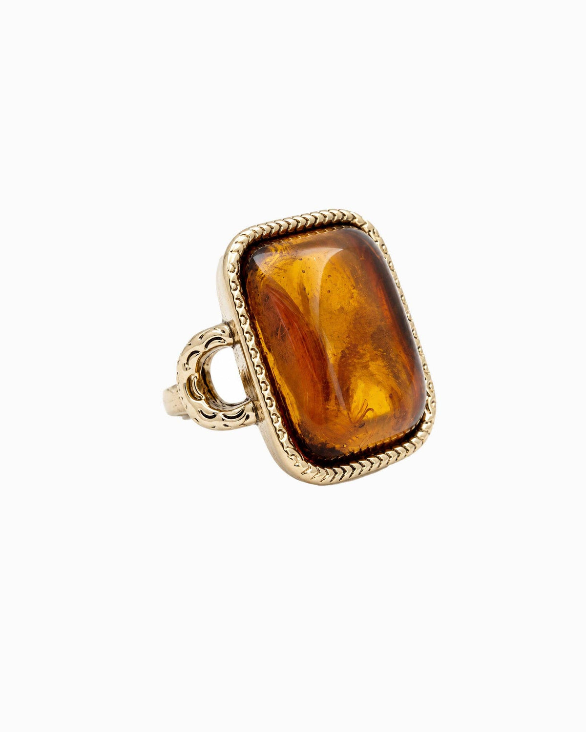 Vintage Framed Resin Stone Statement Ring