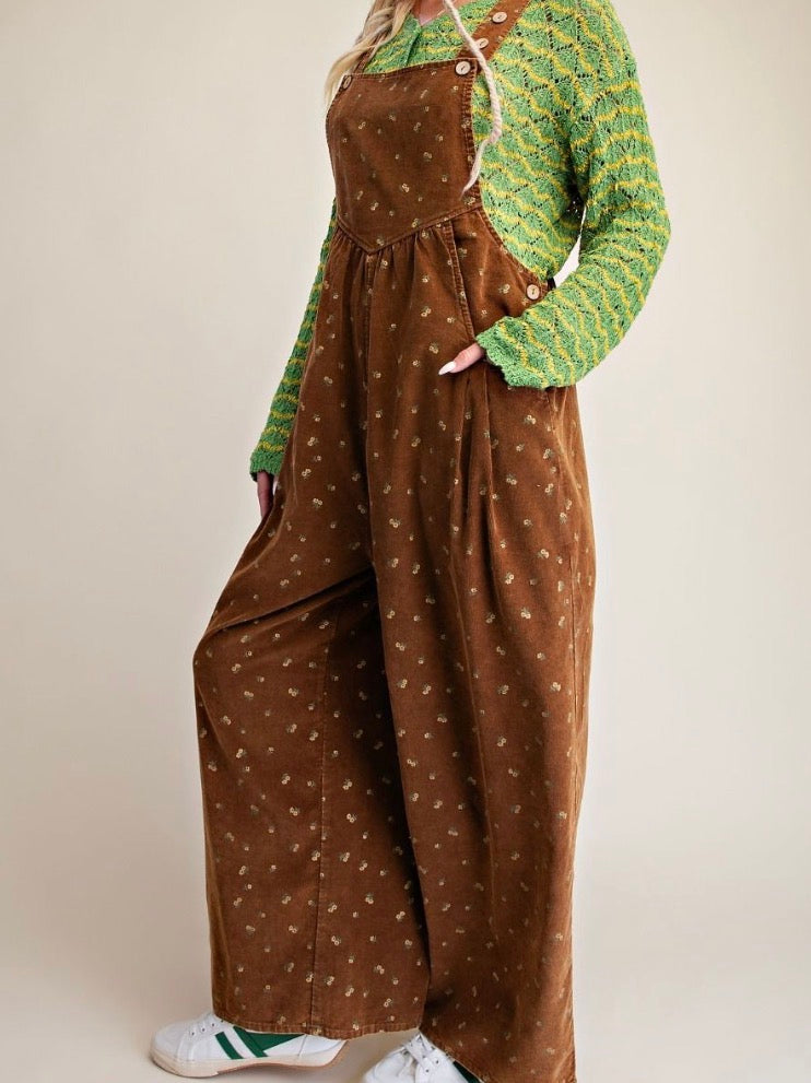 Wildflower Wishes Corduroy Overalls