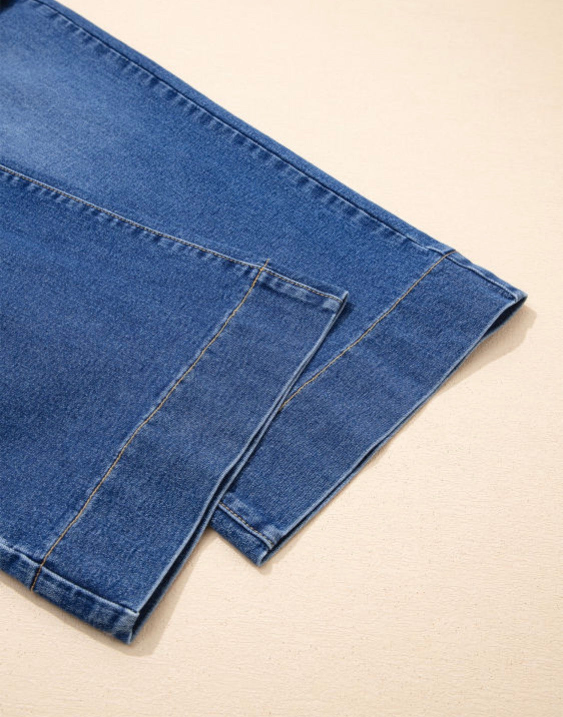 Drawstring Blue Jeans - Plus