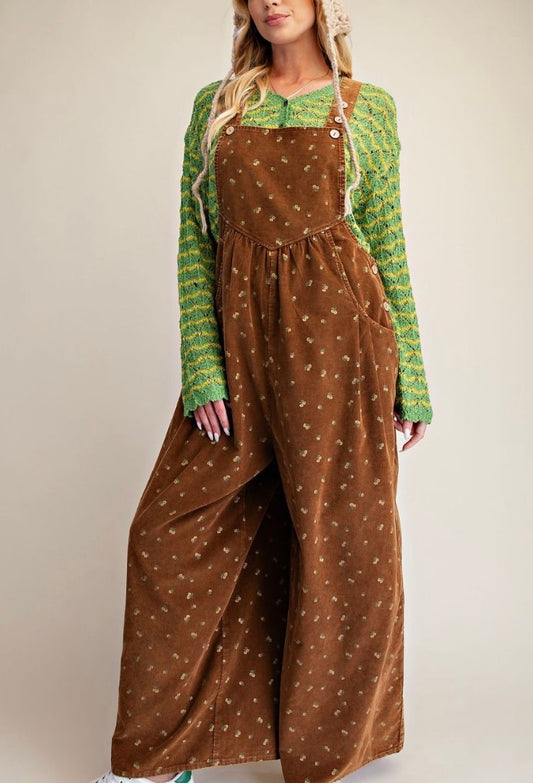 Wildflower Wishes Corduroy Overalls