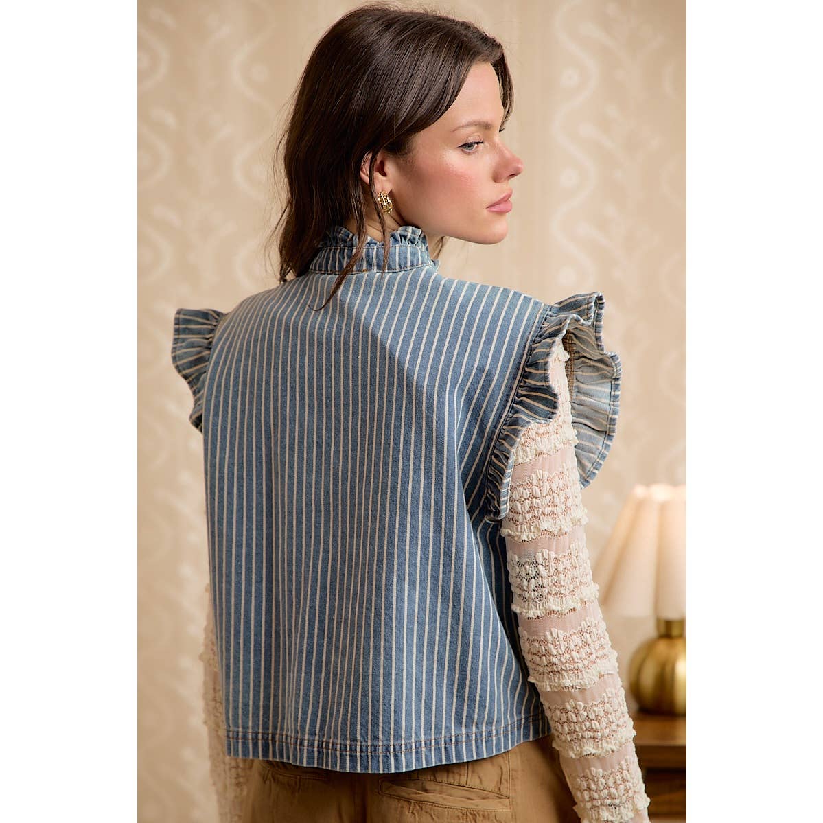Bow & Behold Striped Vest