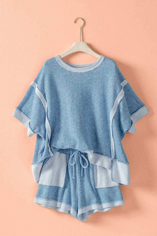 Reverse Seam Terry Two-Piece Set