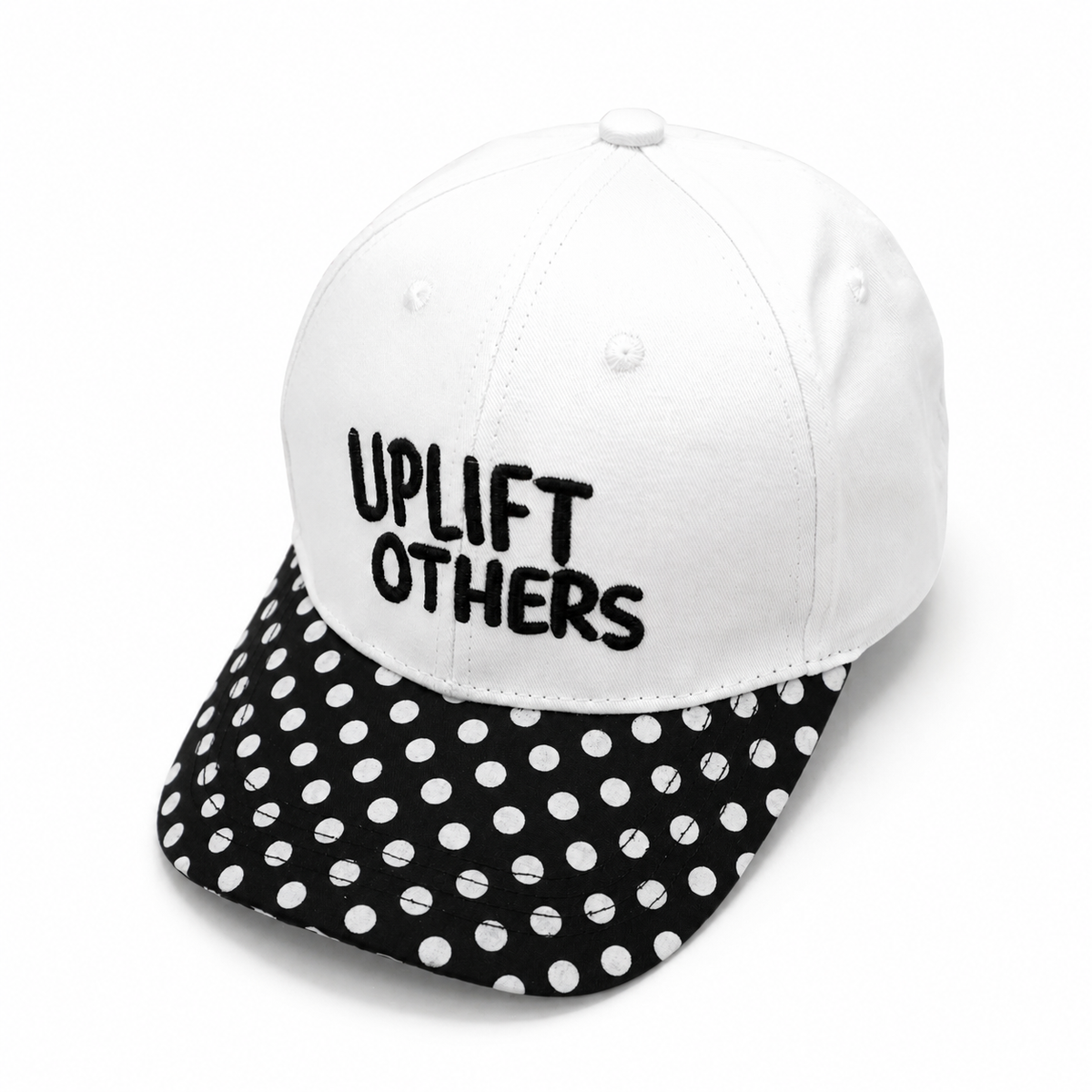 "Up Lift Others"  Polka Dot Baseball Cap