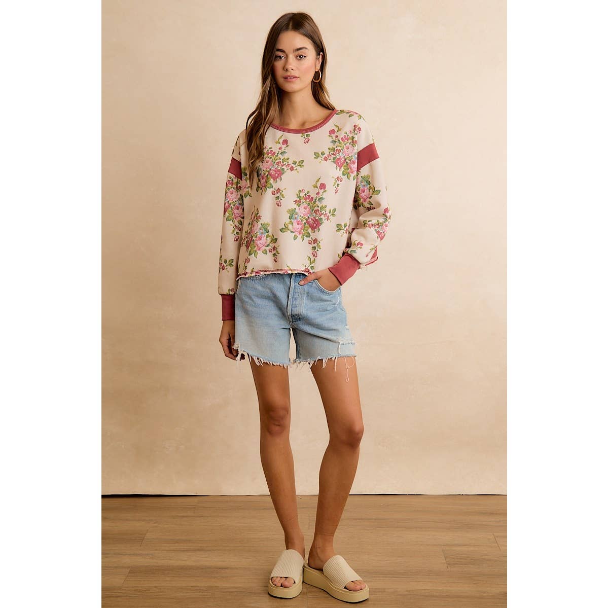 Cozy Blooms Open-Back Top