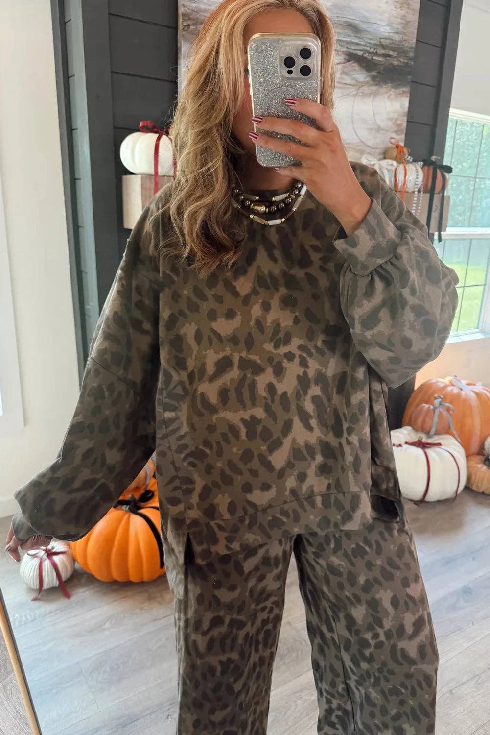Wildly Cozy Leopard Lounge Set