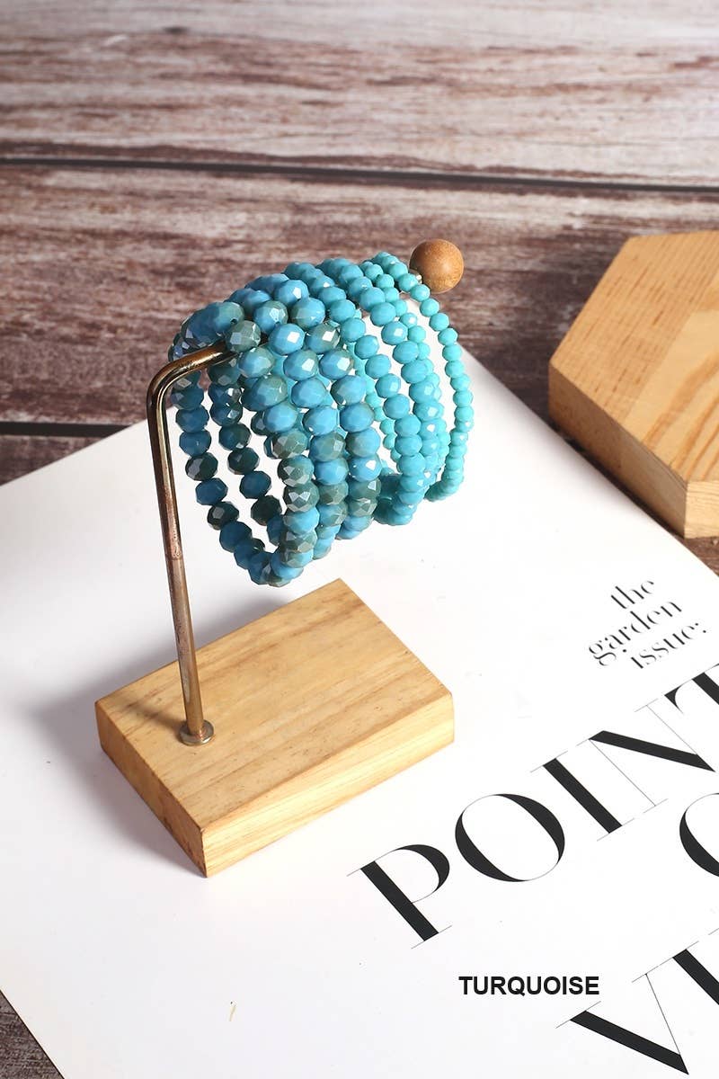 7 Pcs Multi-layer Stackable Beaded Bracelet
