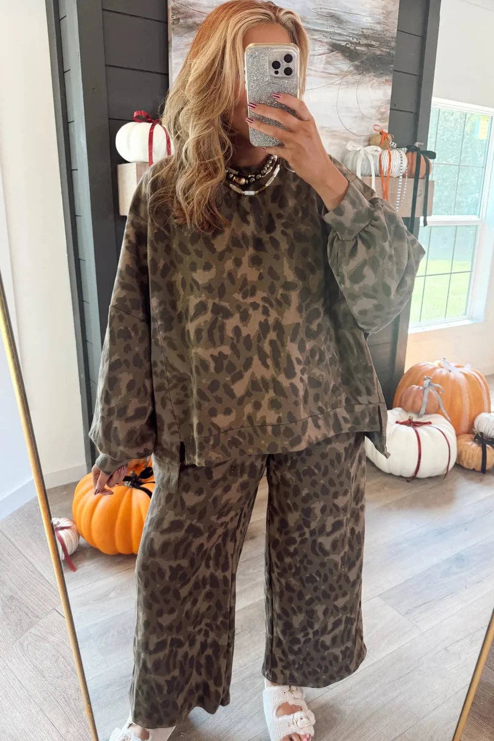 Wildly Cozy Leopard Lounge Set