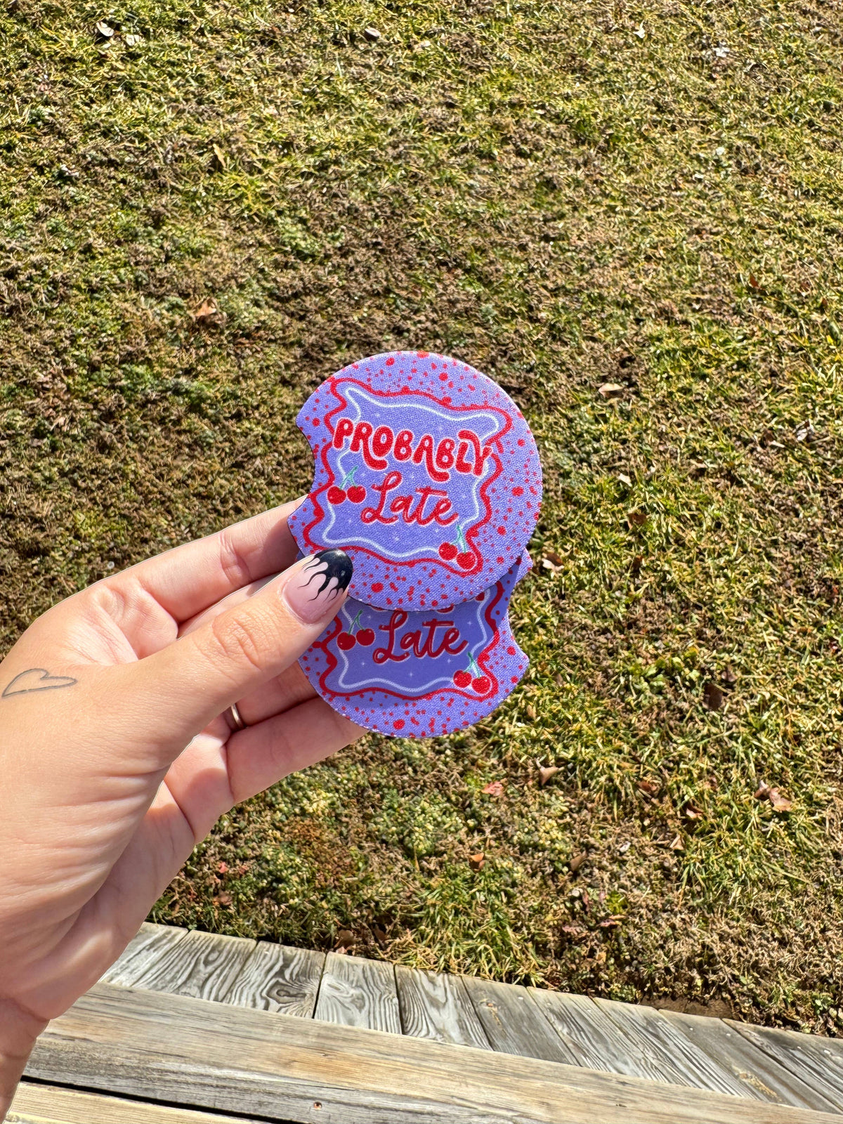 Probably Late Car Coaster Set