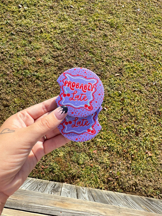 Probably Late Car Coaster Set