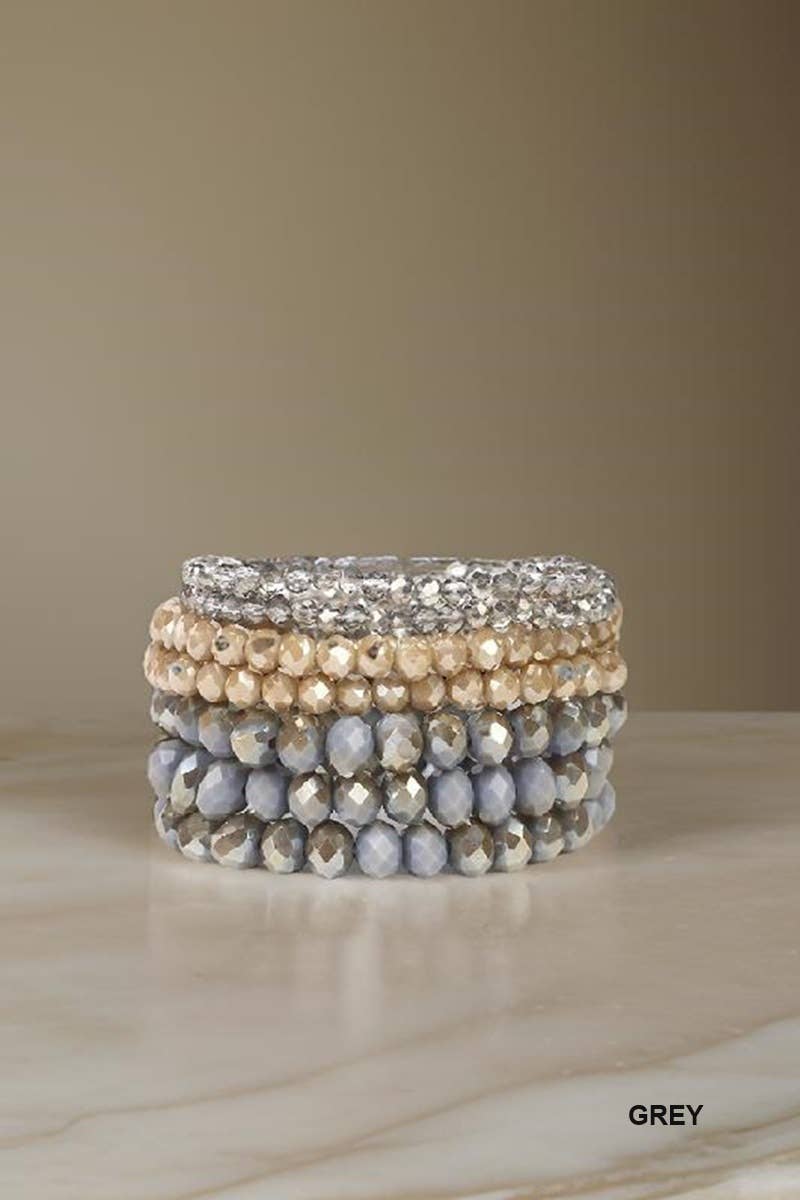 7 Pcs Multi-layer Stackable Beaded Bracelet