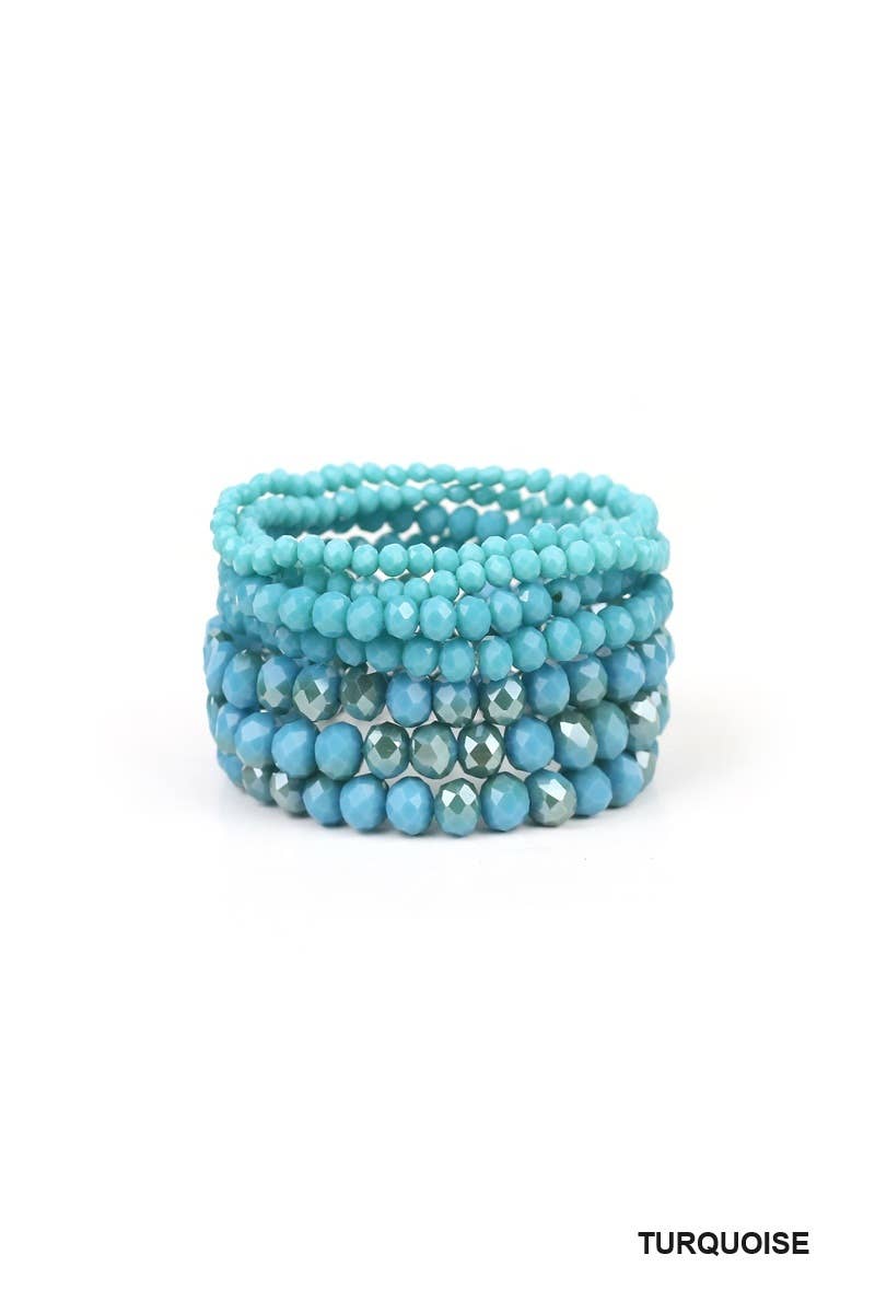 7 Pcs Multi-layer Stackable Beaded Bracelet