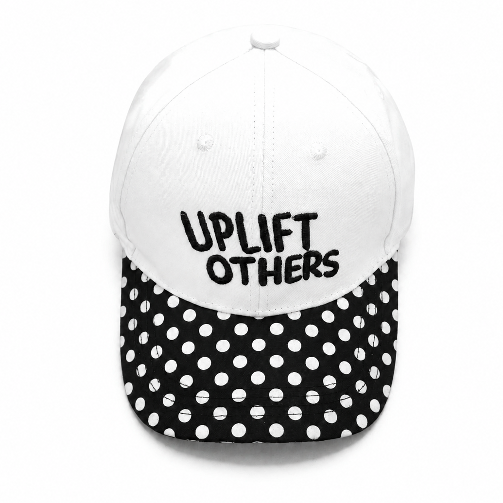 "Up Lift Others"  Polka Dot Baseball Cap
