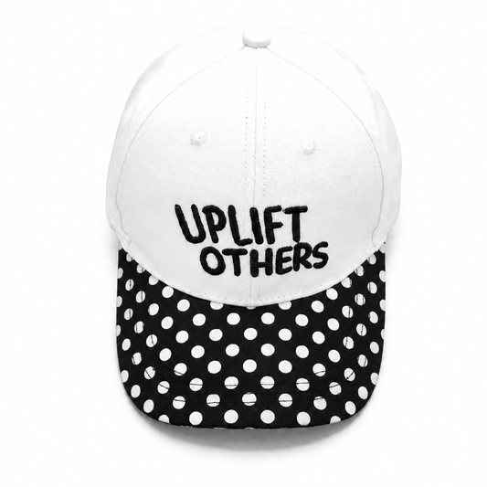 "Up Lift Others"  Polka Dot Baseball Cap